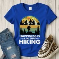 Happiness Is A Day Spent Hiking Scenic Views Gift Women's T-Shirt thumb 3