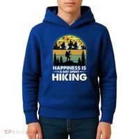 Happiness Is A Day Spent Hiking Scenic Views Gift Kids Hoodie thumb 4