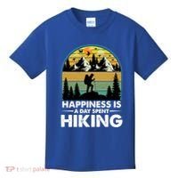 Happiness Is A Day Spent Hiking Scenic Views Gift Kids T-Shirt thumb 0