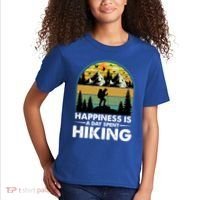 Happiness Is A Day Spent Hiking Scenic Views Gift Kids T-Shirt thumb 2