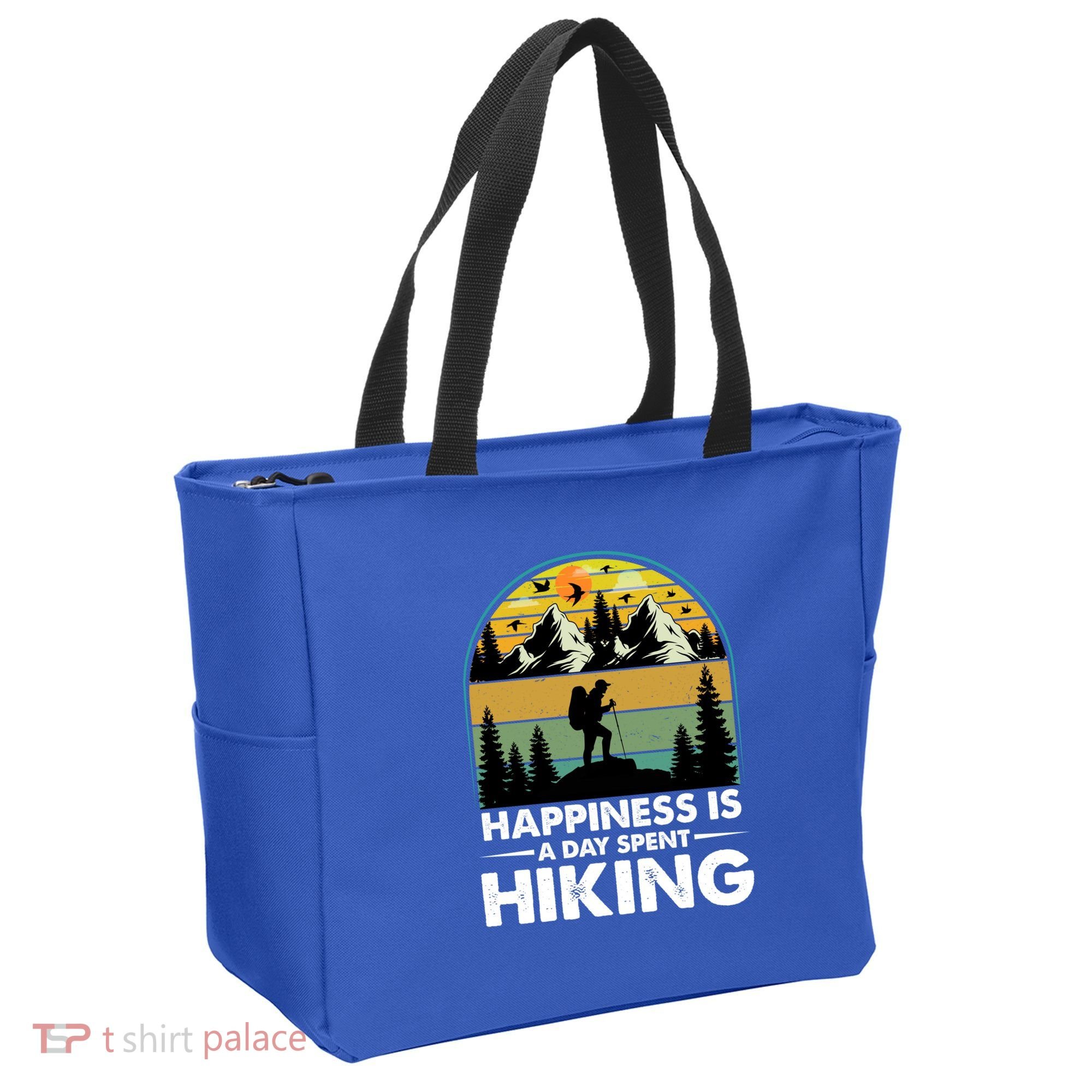 Happiness Is A Day Spent Hiking Scenic Views Gift Tote Bag