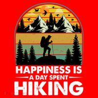 Happiness Is A Day Spent Hiking Scenic Views Gift Santa Hat thumb 1