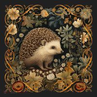 Hedgehog In A Forest William Morris Style Women's Sweatshirt thumb 2
