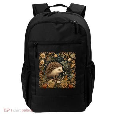 Hedgehog In A Forest William Morris Style Backpack