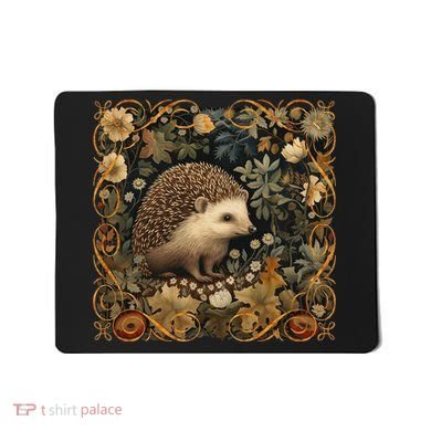 Hedgehog In A Forest William Morris Style Mousepad
