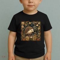 Hedgehog In A Forest William Morris Style Toddler T-Shirt thumb 2