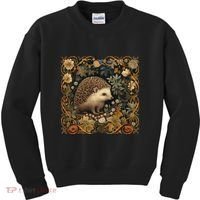 Hedgehog In A Forest William Morris Style Kids Sweatshirt thumb 0