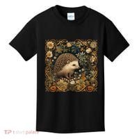 Hedgehog In A Forest William Morris Style Kids T-Shirt thumb 0