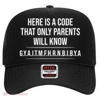 Here Is A Code That Only Parents Will Know Funny Letter Hat thumb 0