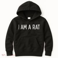 Halloween I Am A Rat Funny Rats Lover I Heart Rat Kids Hoodie thumb 0