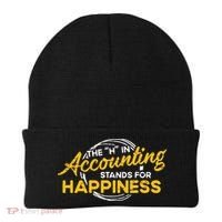 H In Accounting Stands For Happiness Accountant Accounting Beanie thumb 0