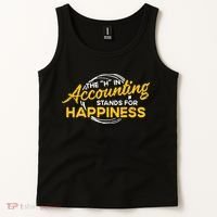 H In Accounting Stands For Happiness Accountant Accounting Tank Top thumb 2