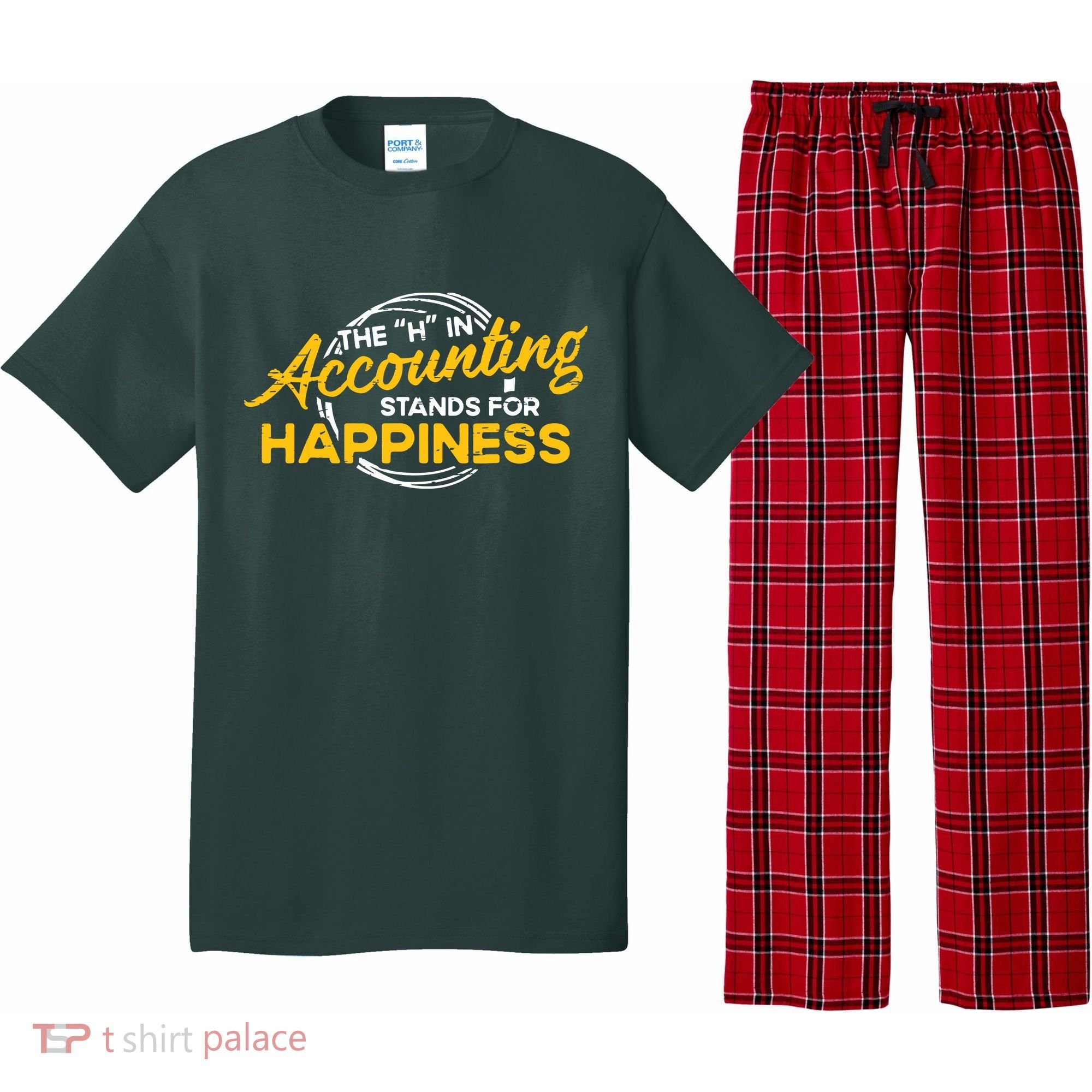 H In Accounting Stands For Happiness Accountant Accounting Pajama Set