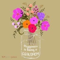 Happiness Is Being A Grandmom Gift Grandma Mom Flower Sweatshirt thumb 2