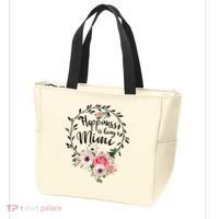 Happiness Is Being A Mimi Shirt Floral Tote Bag thumb 3