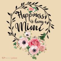 Happiness Is Being A Mimi Shirt Floral Tote Bag thumb 4
