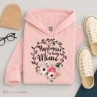 Happiness Is Being A Mimi Shirt Floral Hoodie thumb 4
