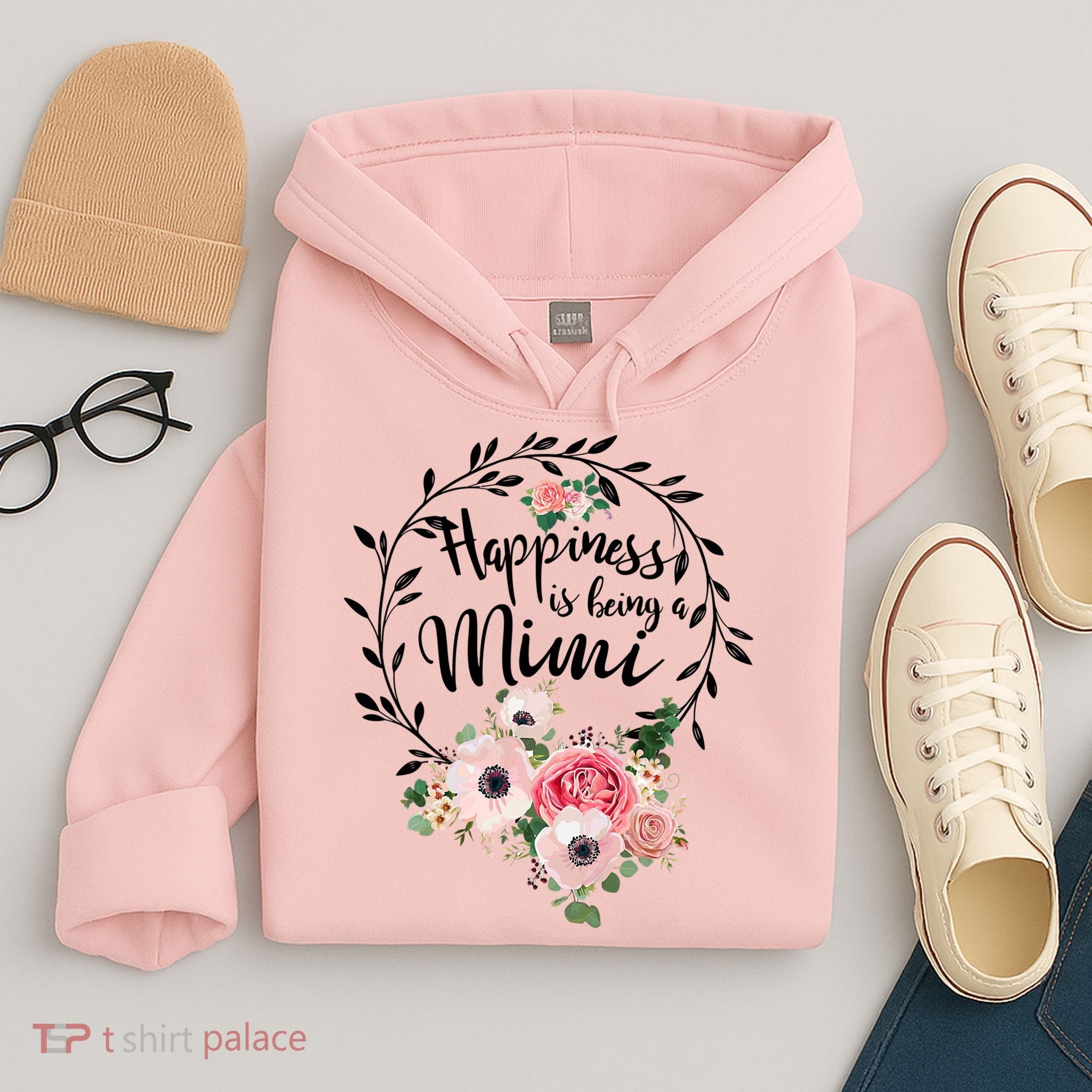 Happiness Is Being A Mimi Shirt Floral Hoodie