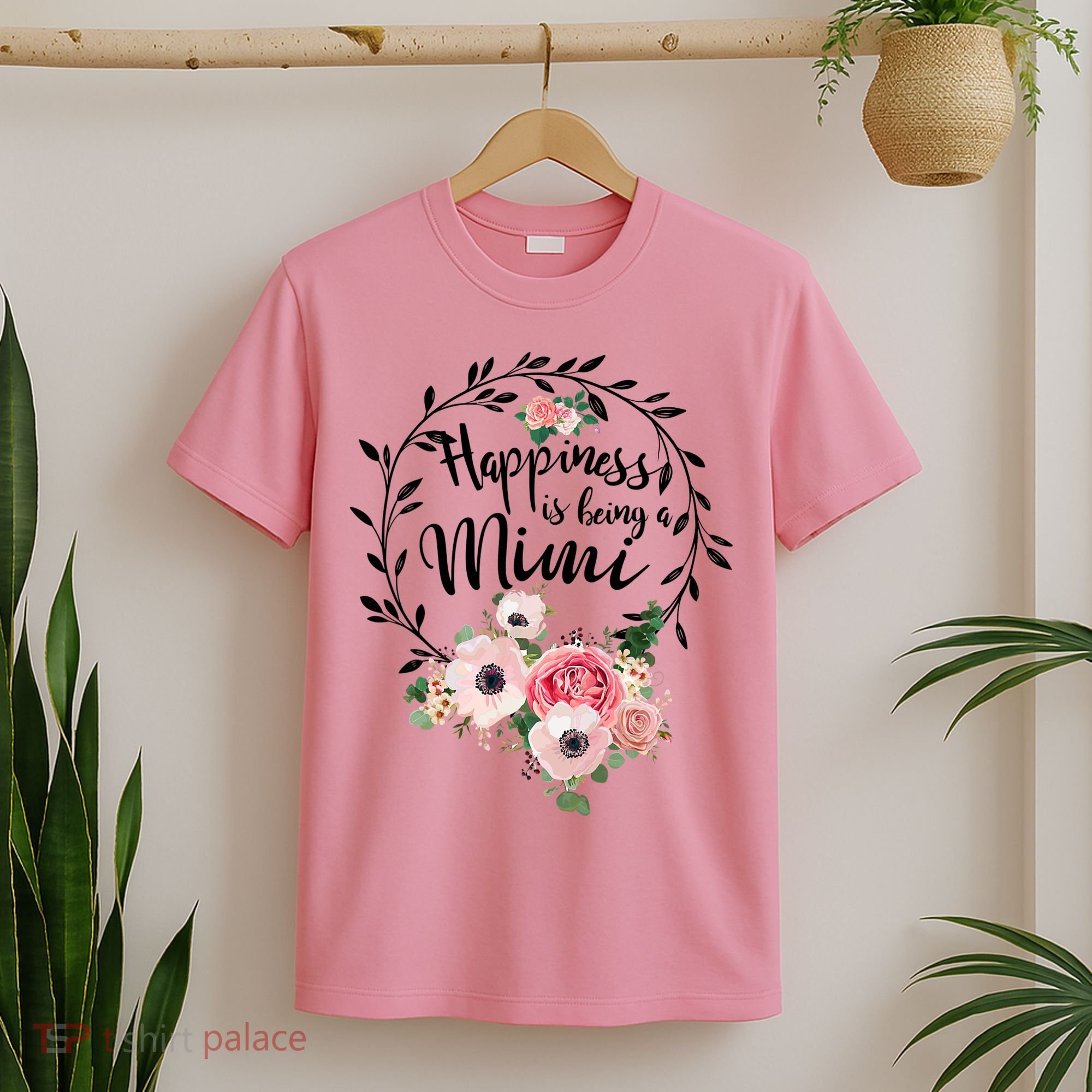 Happiness Is Being A Mimi Shirt Floral T-Shirt