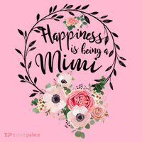 Happiness Is Being A Mimi Shirt Floral Mousepad thumb 1