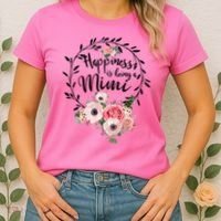 Happiness Is Being A Mimi Shirt Floral Women's T-Shirt thumb 2