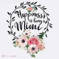 Happiness Is Being A Mimi Shirt Floral Apron thumb 3