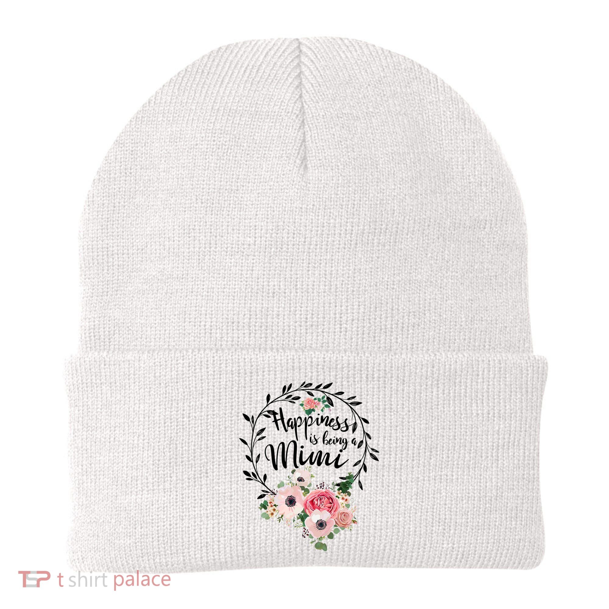 Happiness Is Being A Mimi Shirt Floral Beanie