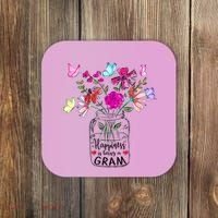 Happiness Is Being Gram Life Flower Art Gram MotherS Day Coaster thumb 0