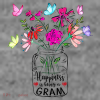 Happiness Is Being Gram Life Flower Art Gram MotherS Day Toddler Hoodie thumb 2