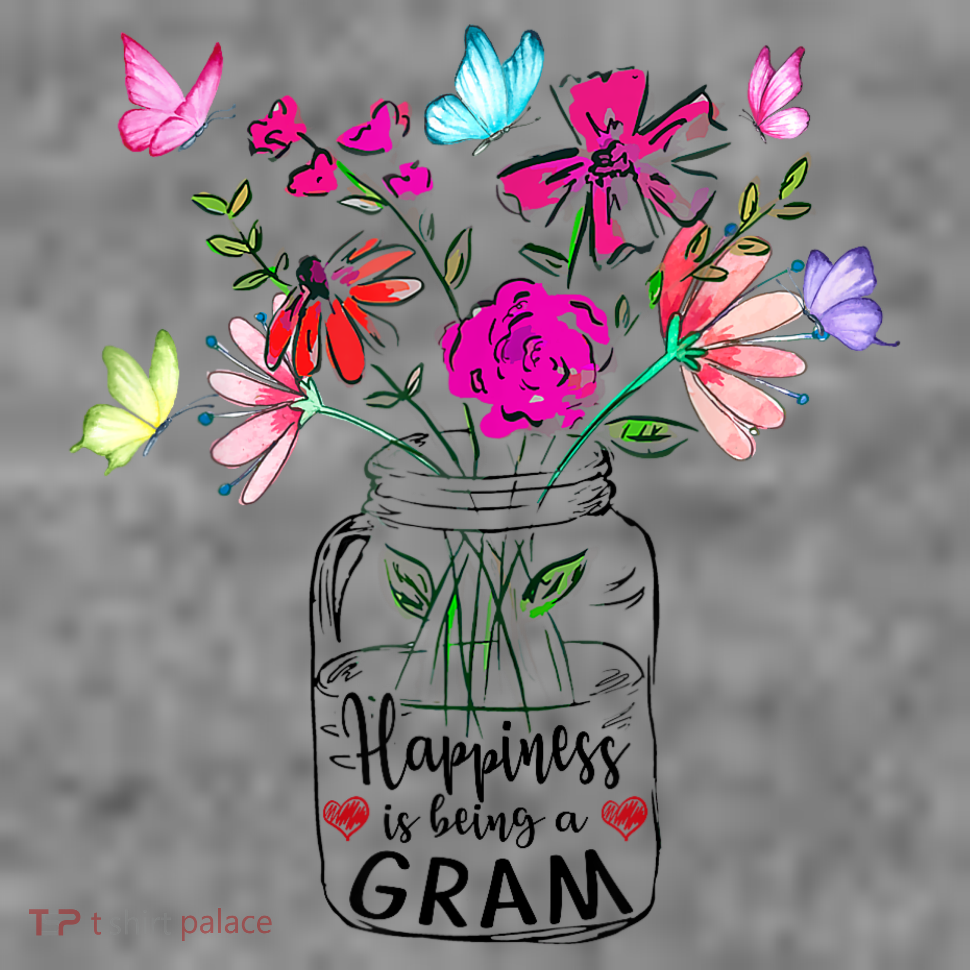 Happiness Is Being Gram Life Flower Art Gram MotherS Day Toddler Hoodie