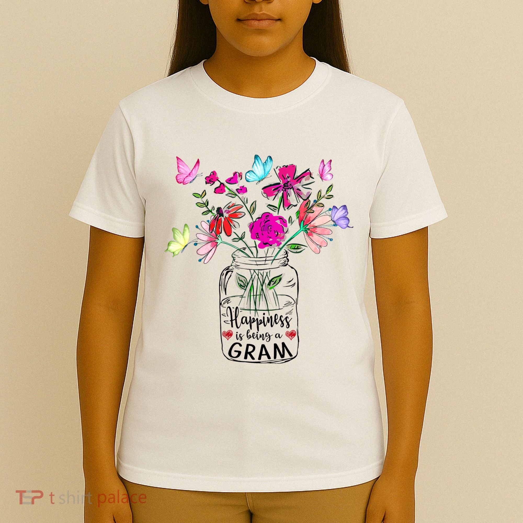Happiness Is Being Gram Life Flower Art Gram MotherS Day T-Shirt