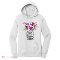 Happiness Is Being Gram Life Flower Art Gram MotherS Day Women's Hoodie thumb 0