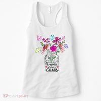 Happiness Is Being Gram Life Flower Art Gram MotherS Day Women's Tank Top thumb 0