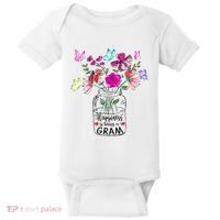 Happiness Is Being Gram Life Flower Art Gram MotherS Day Baby Bodysuit thumb 0