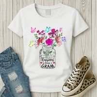Happiness Is Being Gram Life Flower Art Gram MotherS Day Women's T-Shirt thumb 3