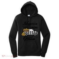 Happiness Is Being A Mom And Nana Cute Sunflower Grandma Gift Women's Hoodie thumb 0