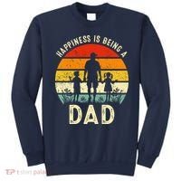 Happiness Is Being A Dad Father's Day Retro Sunset Sweatshirt thumb 0