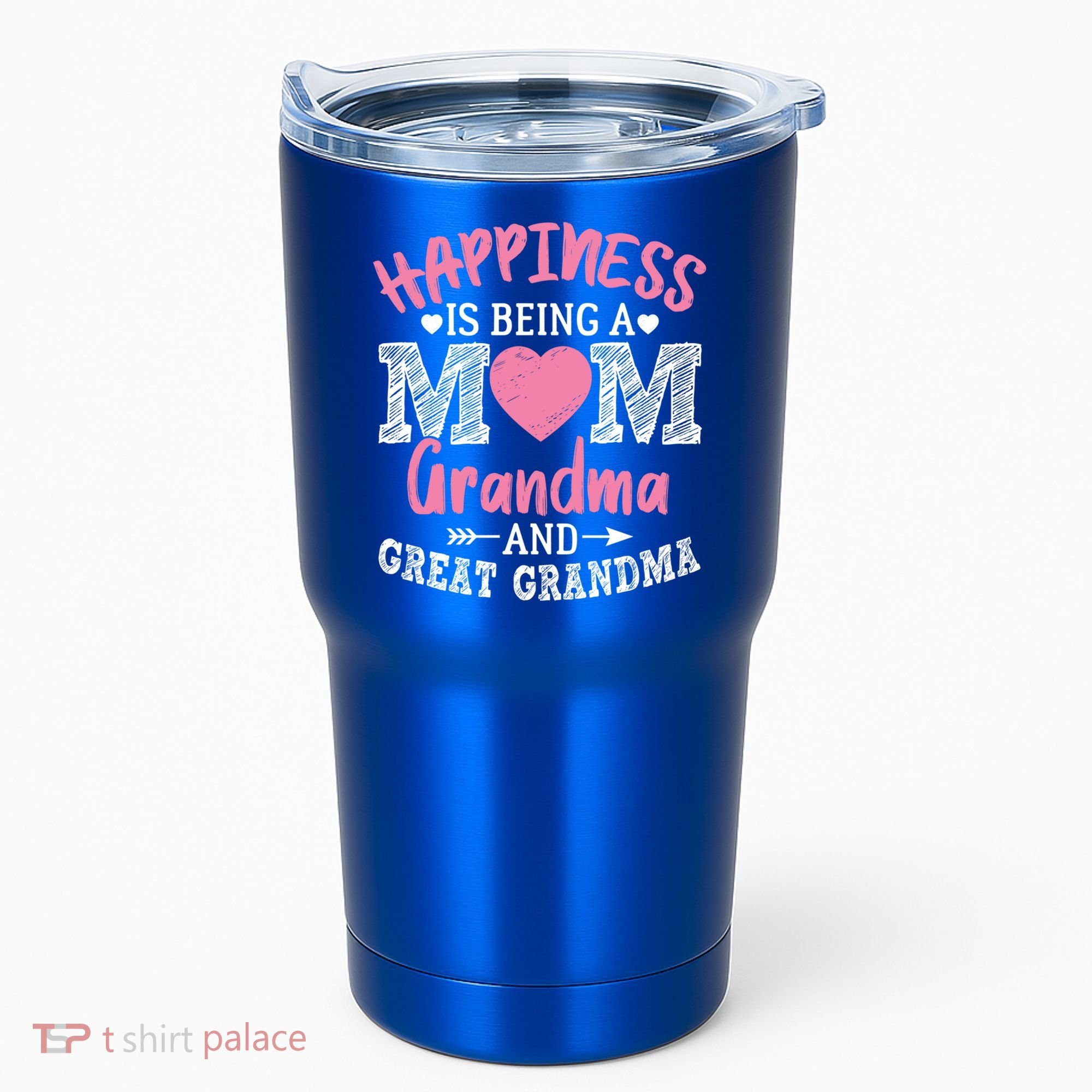 Happiness Is Being A Mom Grandma And Great Grandma Great Gift Tumbler