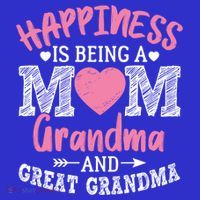 Happiness Is Being A Mom Grandma And Great Grandma Great Gift Women's Tank Top thumb 5