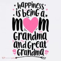 Happiness Is Being A Mom Grandma And Great Grandma Women's Tank Top thumb 5