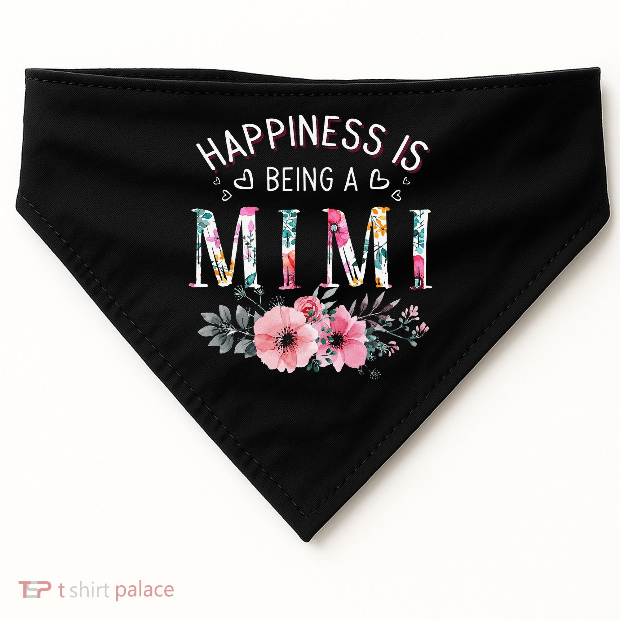 Happiness is being a Mimi Funny Mimi Mother's Day USA-Made Doggie Bandana