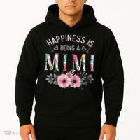 Happiness is being a Mimi Funny Mimi Mother's Day Hoodie thumb 2
