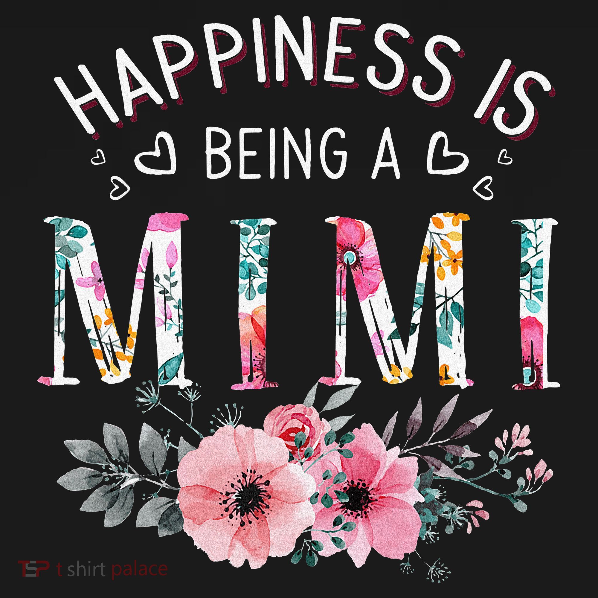 Happiness is being a Mimi Funny Mimi Mother's Day Long Sleeve Shirt