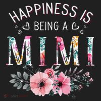 Happiness is being a Mimi Funny Mimi Mother's Day Beanie thumb 2