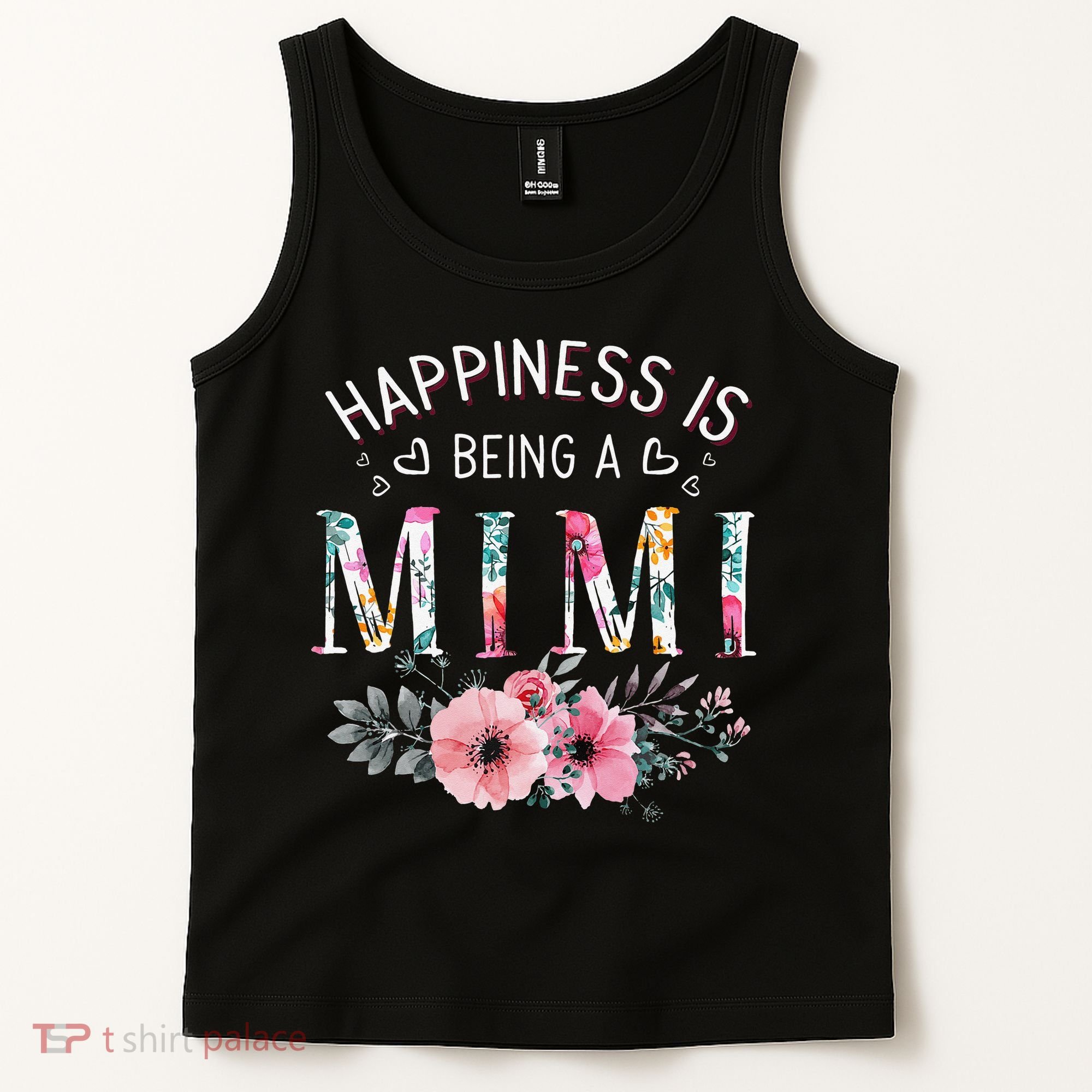 Happiness is being a Mimi Funny Mimi Mother's Day Tank Top