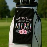 Happiness is being a Mimi Funny Mimi Mother's Day Golf Towel thumb 2