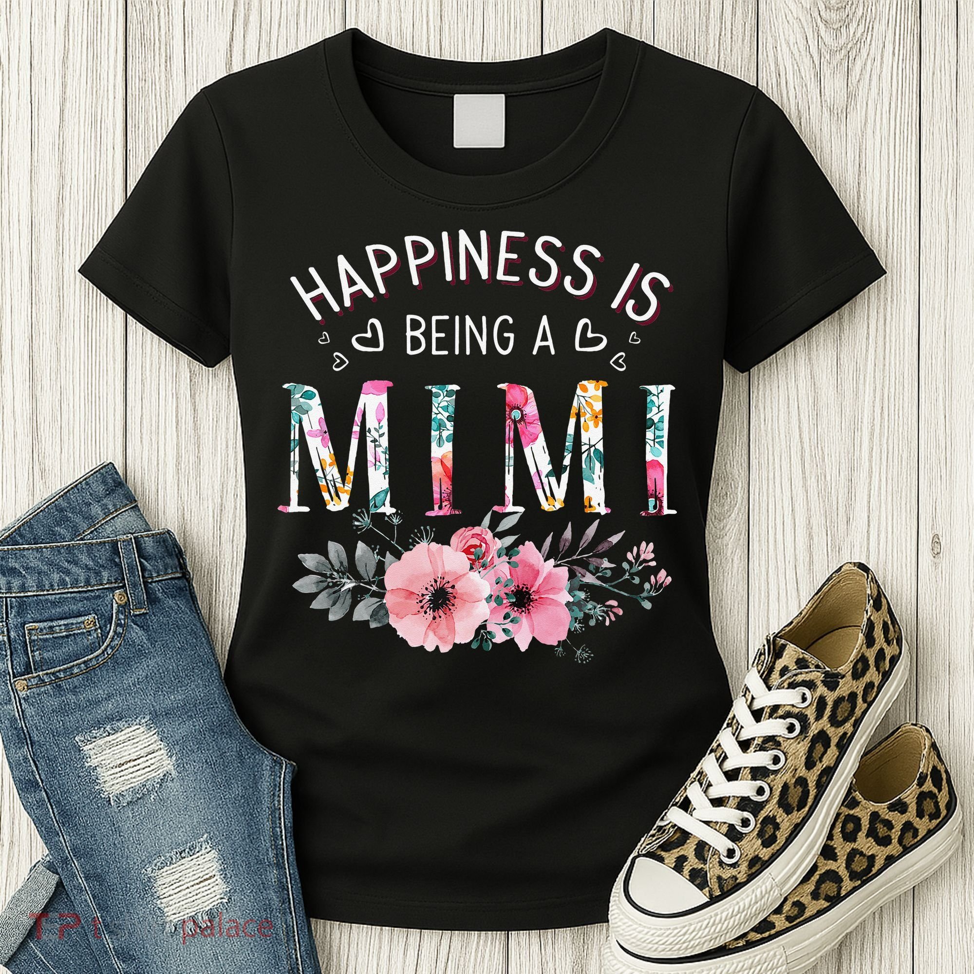 Happiness is being a Mimi Funny Mimi Mother's Day Women's T-Shirt