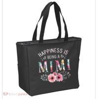 Happiness is being a Mimi Funny Mimi Mother's Day Tote Bag thumb 2