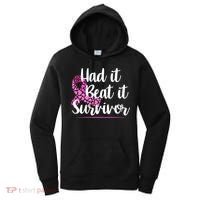 Had It Beat It Survivor Breast Cancer Women's Hoodie thumb 0