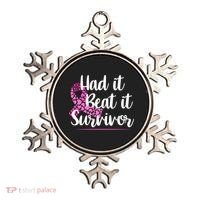 Had It Beat It Survivor Breast Cancer Ornament thumb 0